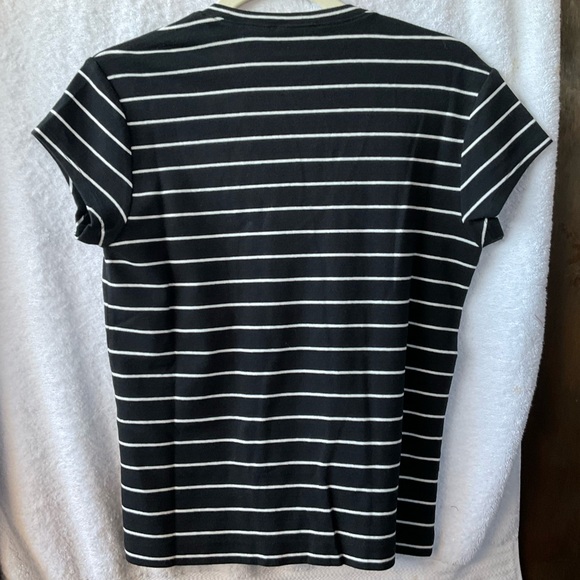 Chico’s Apparel Spirit Short Sleeve Tee Black; NWT; M/8 - Picture 4 of 12